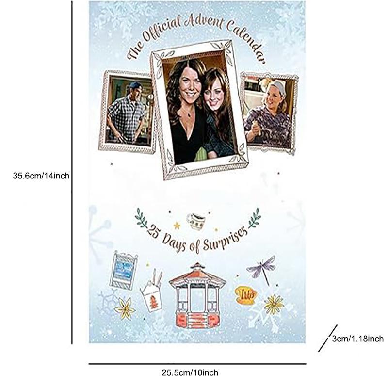 Gilmore Girls Advent Calendar, 1 Set Christmas Gift Calendar, Gift for Girlmore Girl Fans, Adults, Birthday Gift, Gift Idea Set