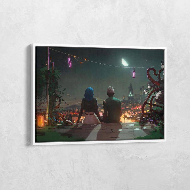 Ekko and Jinx Wall Art, Happy Ending in Arcane Posters s2, Maybe in Another Life, No Frame Decor Photo wall decor new