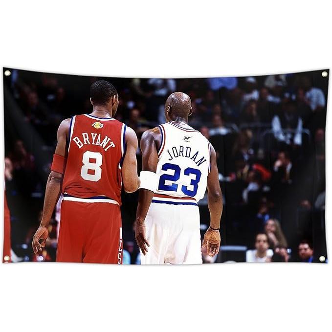 Kobee Bryaant Basketball Tapestries Bryant Basketball Inspirational Flag  USA Flag Tapestry for Wall hanging, College Dorm, Living Room, Bed Room, Home Decor