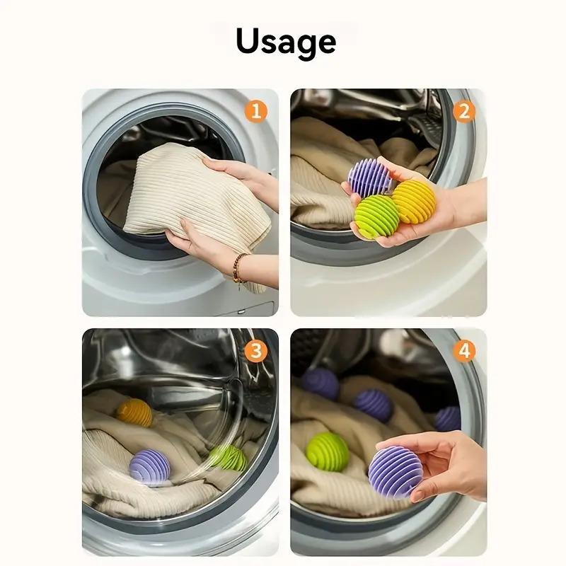 Laundry Ball, 3pcs Silicone Laundry Ball, Household Washing Ball, Anti-winding Laundry Ball, Cleaning Ball for Washing Machine