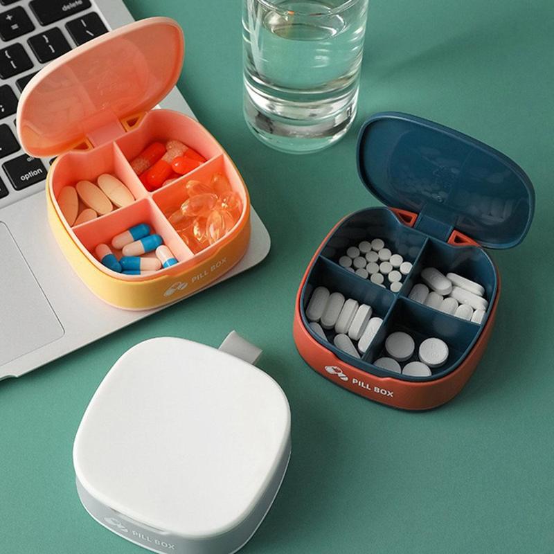 Portable Mini Pill Box, 1 Count Silicone Mini Sealed Box, Home Organizer for Travel, Outdoor, Office, School, Home Supplies