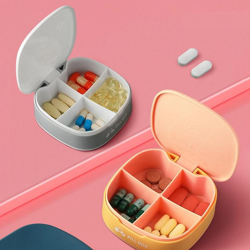 Portable Mini Pill Box, 1 Count Silicone Mini Sealed Box, Home Organizer for Travel, Outdoor, Office, School, Home Supplies