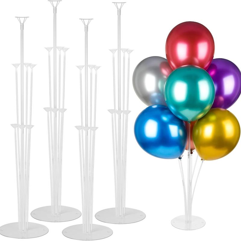 4 Sets Balloon Stand Kits, Balloon Sticks Holder with Base for Table Graduation Birthday Baby Shower Gender Reveal Party Decorations balloon  boxes