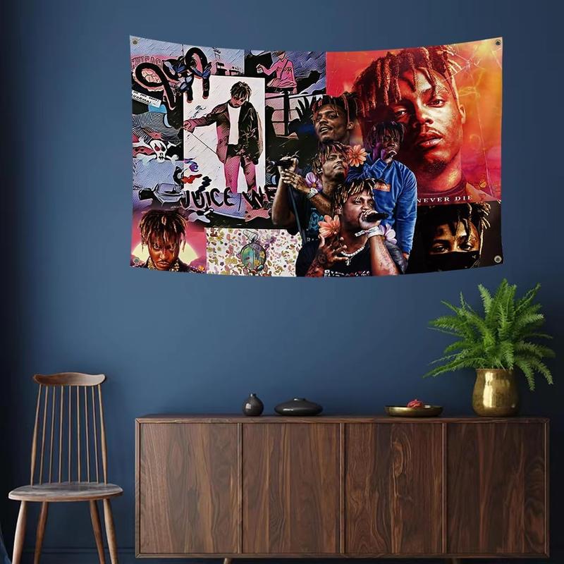 AIFLAG Juic Wrld Album Flag Tapestry Rapper Music Singer Tapestry 30*40inchFunny Poster for College Party Room Indoor and Outdoor Decor, Large