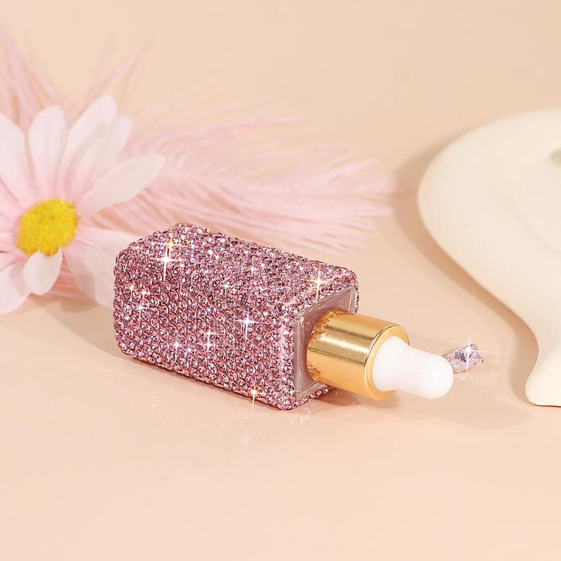 5ml Crystal-embellished Perfume Bottle, Refillable Atomizer, Travel Perfume Spray with Crystal-studded Design, Pocket-sized Essential Perfume Bottle