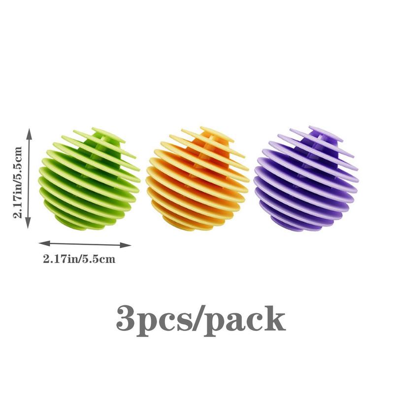 Laundry Ball, 3pcs Silicone Laundry Ball, Household Washing Ball, Anti-winding Laundry Ball, Cleaning Ball for Washing Machine