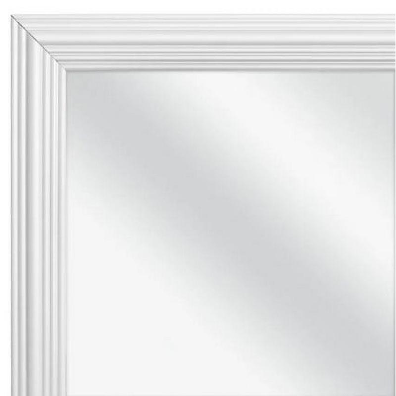 13x49 Full-Length Rectangular White Mirror Decor Hanging