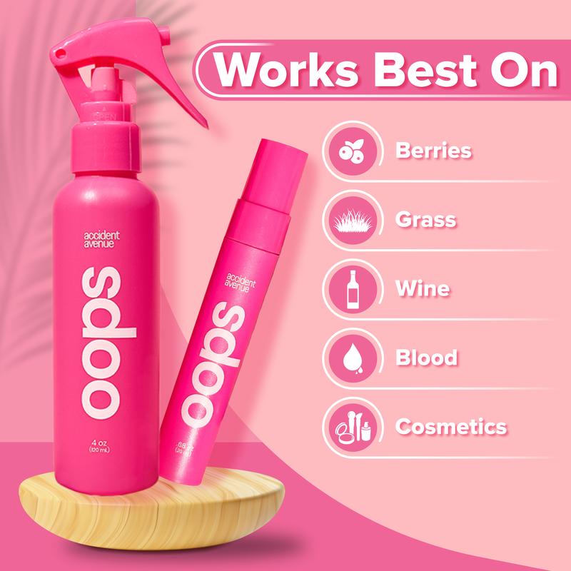 OOPS Stain Remover Pre Spotter Laundry Cleaning Spray Stain Removal Cleaner Household