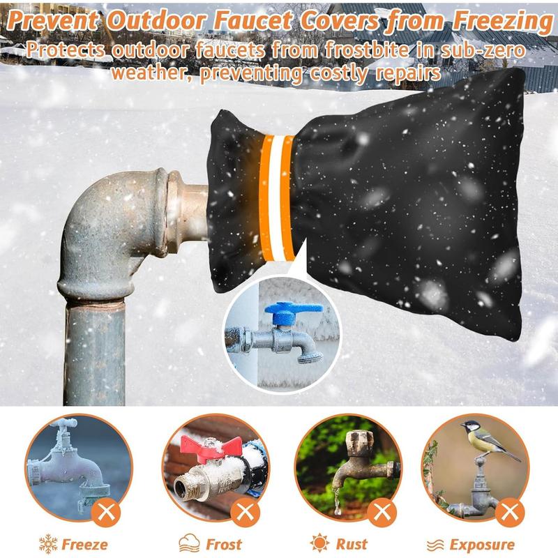 4 Packs Outdoor Faucet Covers for Winter, Pro 7.8