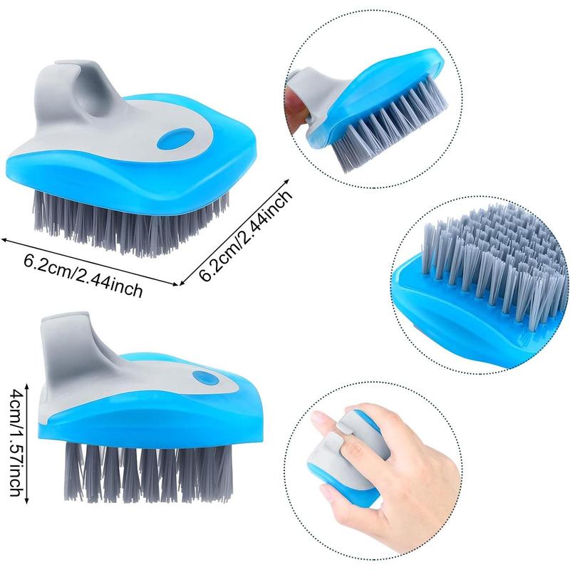 Vegetable Brush, 3 Counts Silicone Soft Side Fruit Cleaning Tool, Food Potatoes Carrots Brush, Household Kitchen Products