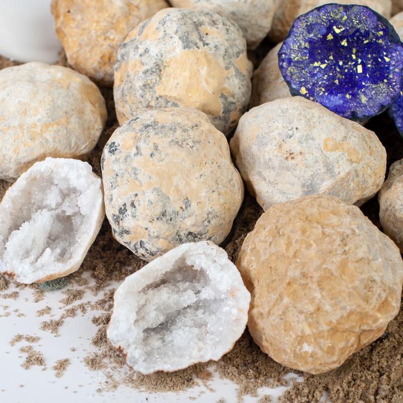 Bucket of Geodes - Gallon Contains over 12 geodes Hollow