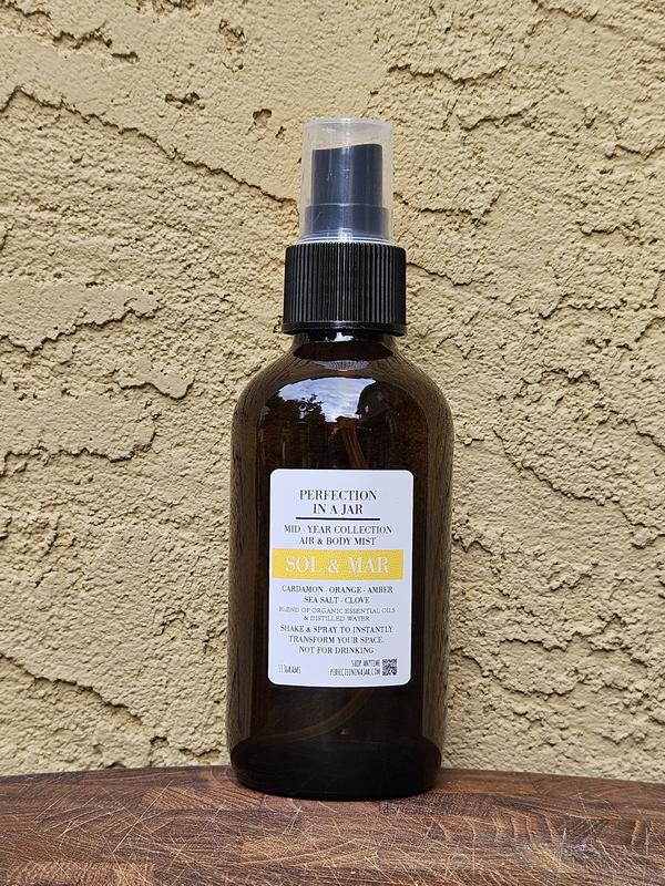 2oz Air & Body Mist: Blend of Organic Essential Oils