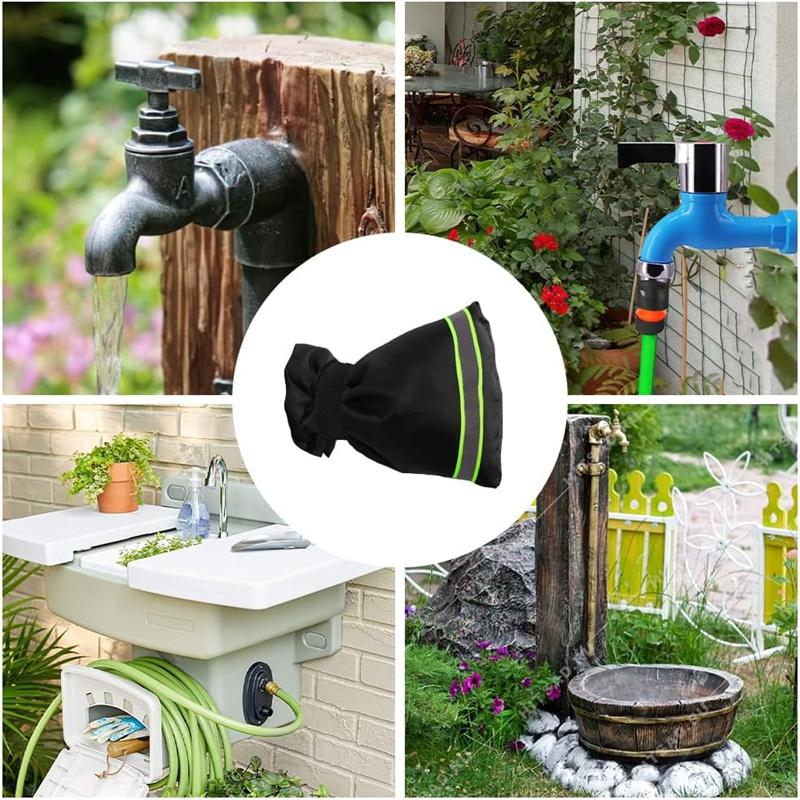 Black Friday free shipping,Faucet Covers for Winter, Outside Faucet Cover Freeze Protection, Waterproof Pipe Covers for Winter Hose Bib Hole Water Spigot Faucet Covers for Winter Cold Weather Insulated Cover Faucet Sock