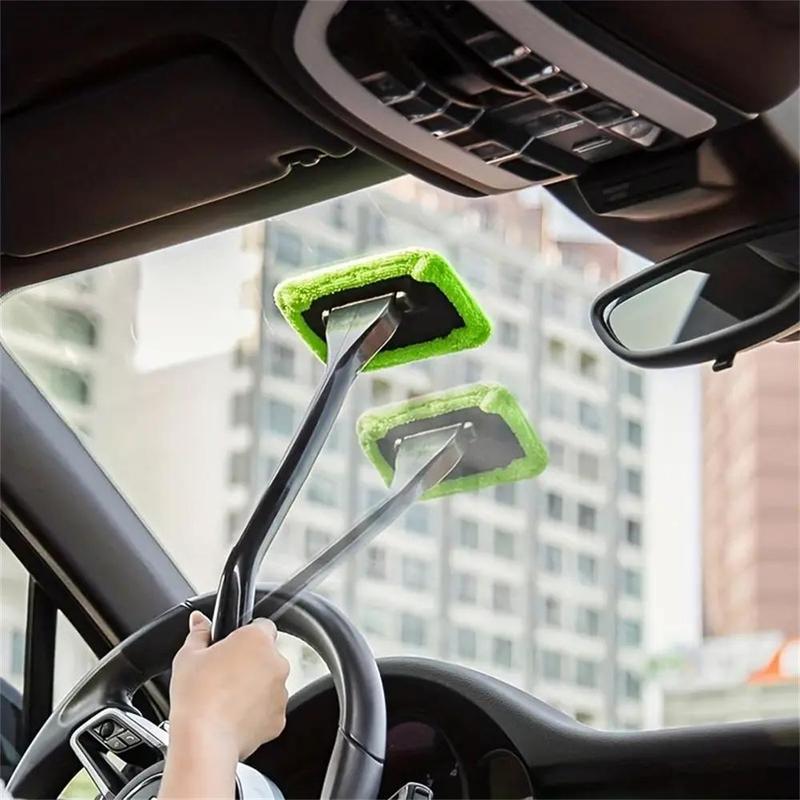 Car Windshield Cleaning Brush, Long Handle Multifunctional Window Washer Scrubber For Car