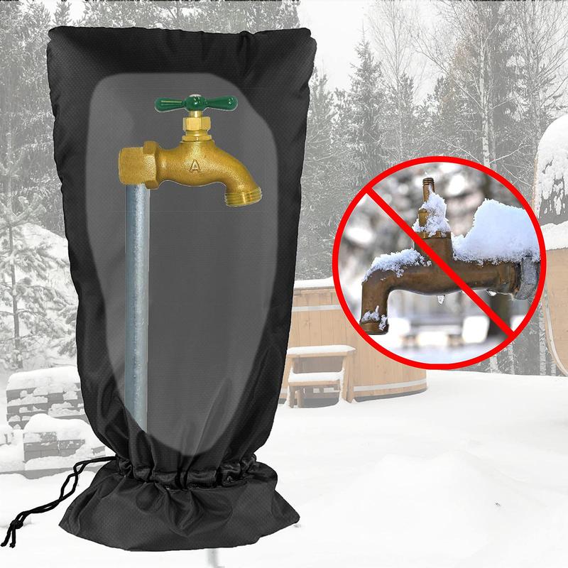 Outdoor Faucet Cover, 2 Counts Reusable Waterproof Sprinkler Pipe Insulation, Water Hose Bib Protector, Spigot Cover Socks, Cover for RV Sprinkler