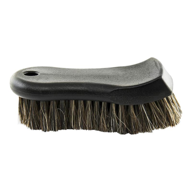 Premium Select Horse Hair Interior Cleaning Brush for Leather, Vinyl, and Fabric