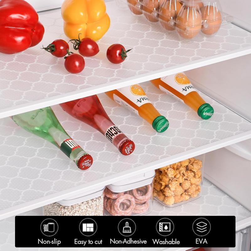 Shelf Liner – Non-Slip Shelf Liners for Kitchen Cabinets – Waterproof Shelf Paper with Modern Pattern – Durable EVA Cabinet Liners