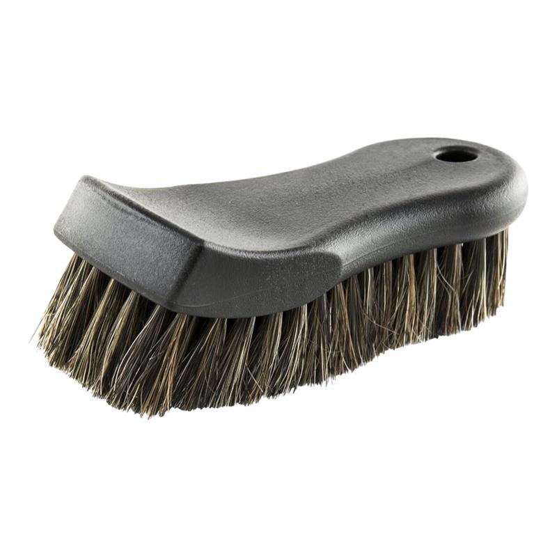 Premium Select Horse Hair Interior Cleaning Brush for Leather, Vinyl, and Fabric