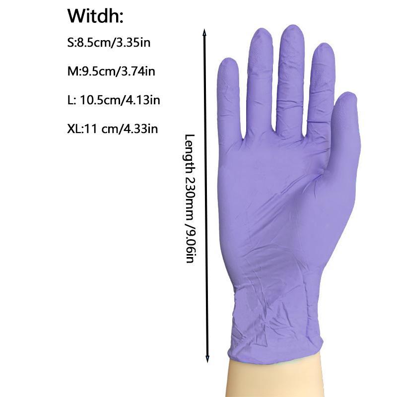 Disposable Nitrile Gloves, Durable Household Cleaning Gloves, Waterproof Gloves for Kitchen Cleaning, Tattooing, Hair Dyeing, Cleaning Supplies