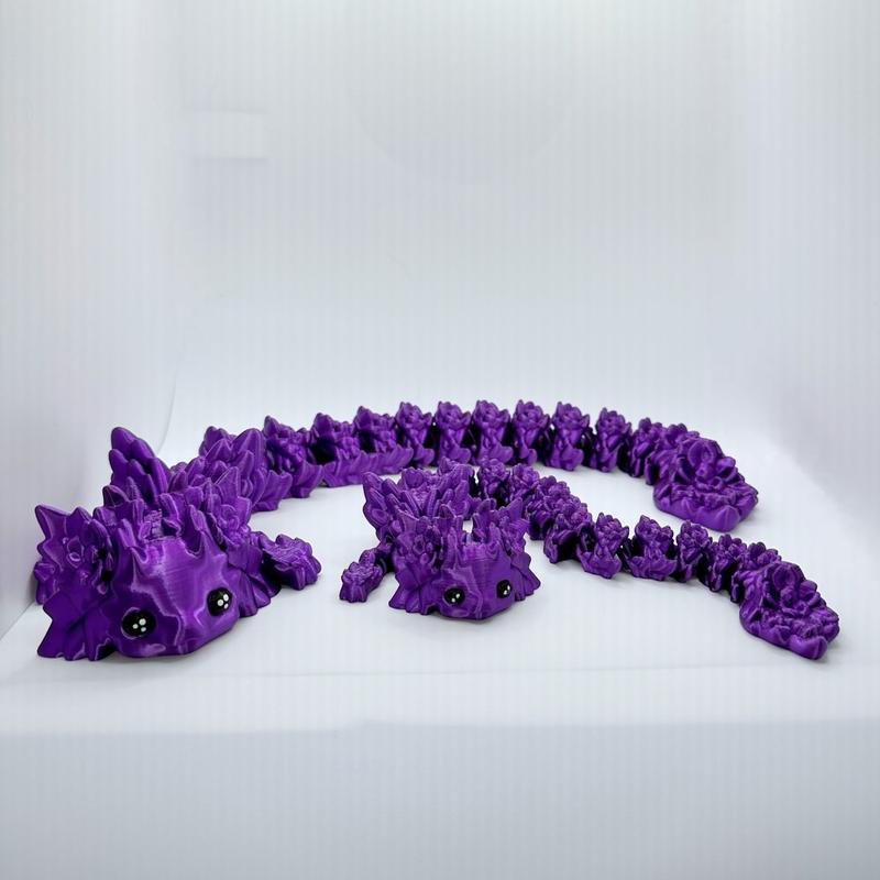 3D Printed Articulated Axolotl Dragon Figurine