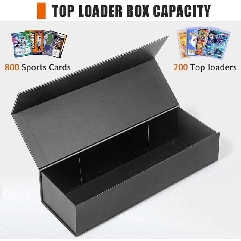 Trading Card Storage Box, Card Organiser with Magnetic Lid, Baseball Card Storage Box, Top-loading Storage Box, Playing Card Case. Waterproof.