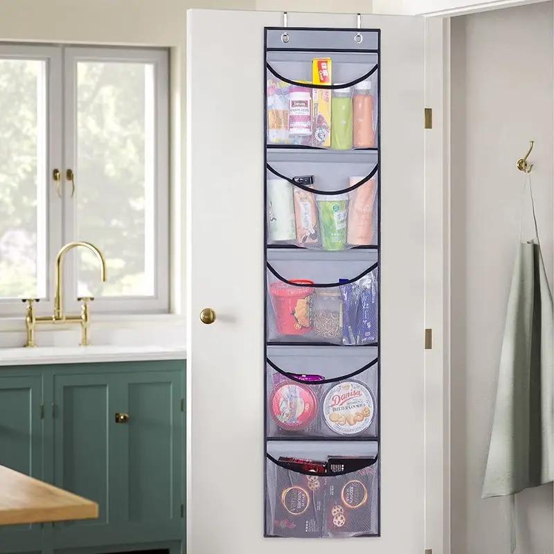 Large Hanging Storage Bag for Toys, Clothes & Sundries - 5-Layer Over-the-Door Organizer - Durable Non-Woven Fabric with Lining Board Room Hangable