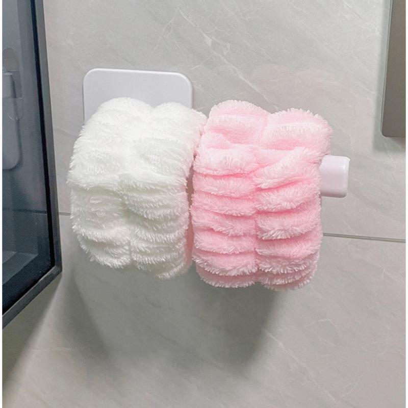 Reusable Wristband, 2pcs Soft Absorbent Face Washing Wristband, Bathroom Accessories for Girls & Women