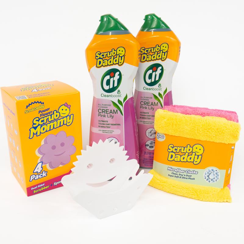 Scrub Daddy Floral Scent Cif Cleaning Cleanser Bundle