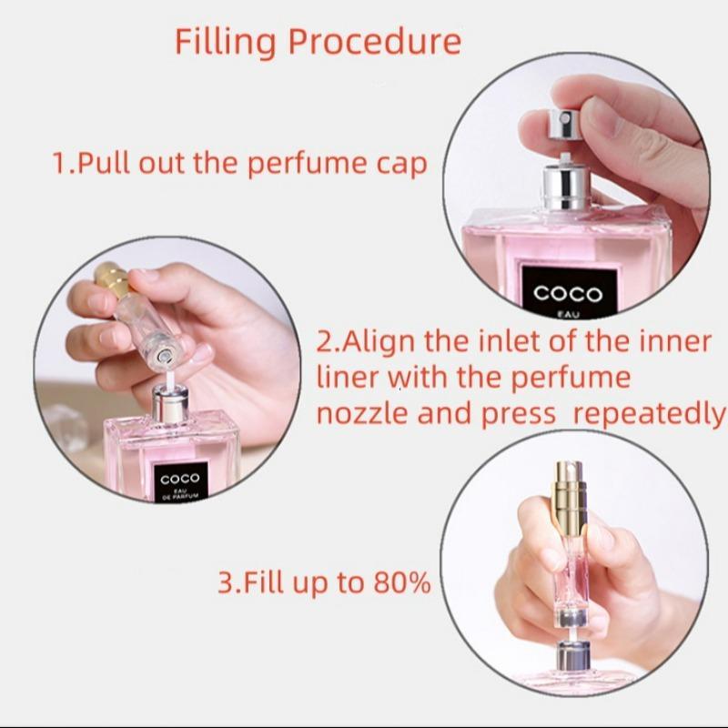 5ml Mini Refillable Bottle, 1 Count Travel Portable Perfume Atomizer Bottle, Spray Pump Bottle, Travel Spray Bottle for Fragrance Perfume