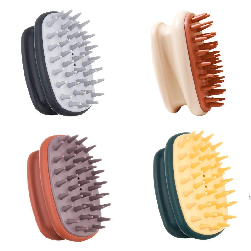 Scalp Meridian Comb for Head Cleaning and Massage, a Silicone Shampoo Brush for Both Men and Women's Home Use.