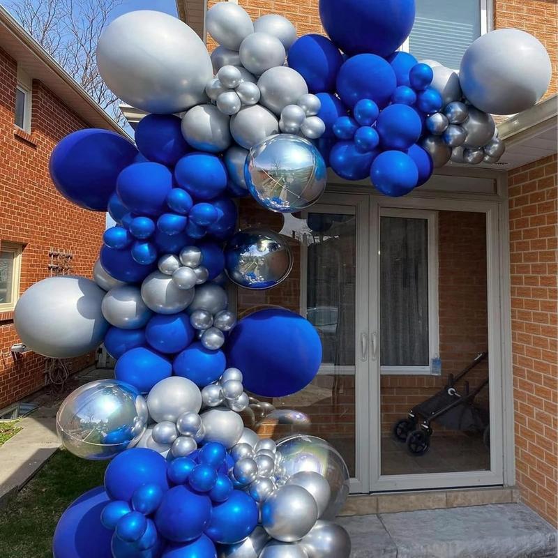 Royal Blue Balloons 12 inch, 50 Pack Royal Blue Latex Party Balloons for Birthday Graduation Baseball Wedding Party Decorations (with Blue Ribbon)