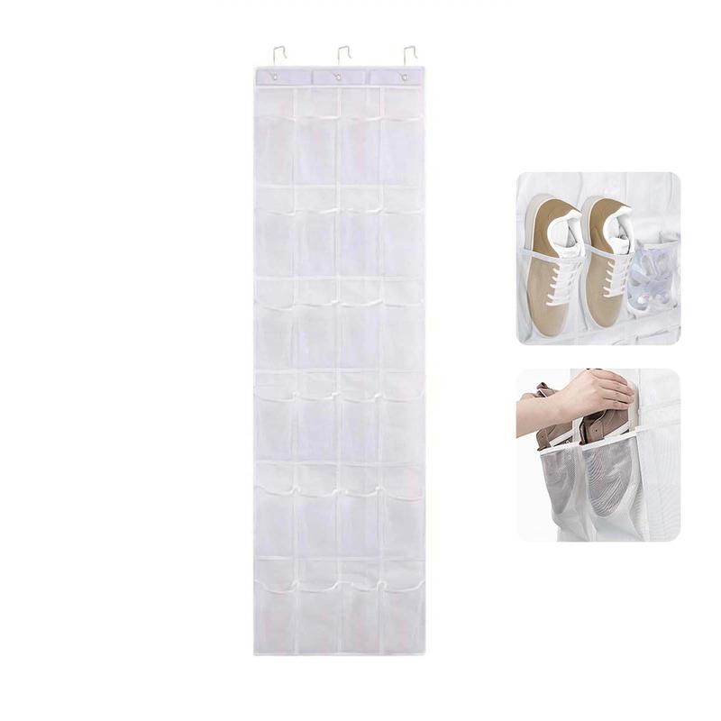 Multi Grid Hanging  Organizing Storage Bag, 1 Count Door Back Shoe Storage Organizer, Space-saving Shoe Organizer, Hangable Foldable Breathable Storage Bag, Home Organizer, Summer Gifts, Fall Decor