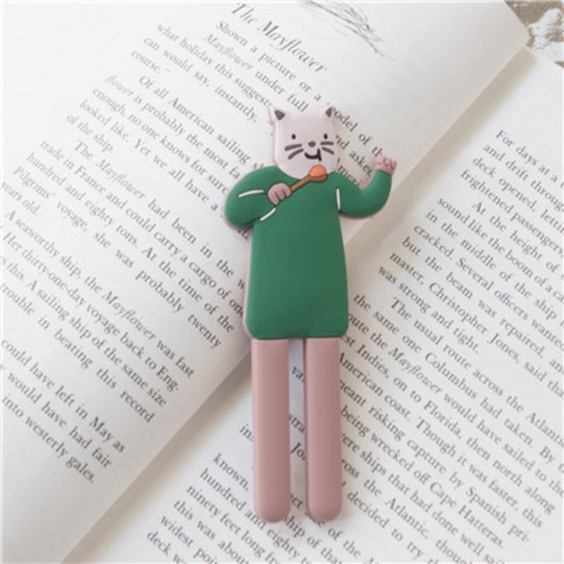 Funny Long-legged Cat Design Refrigerator Magnet, 2 Counts Cute Cat Fridge Magnet, Multifunctional Magnetic Hook for Home Kitchen Office Dormitory