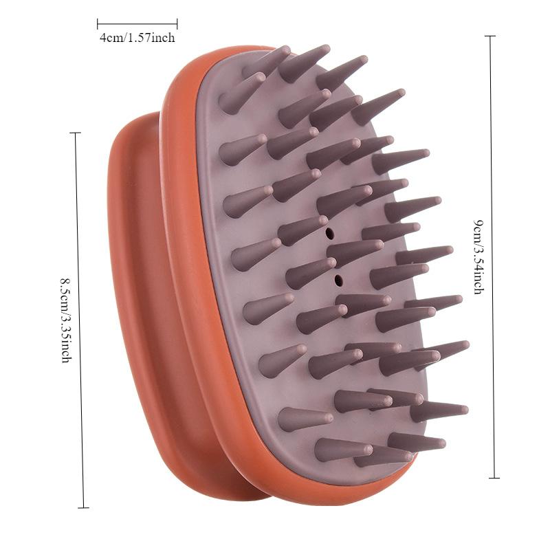 Scalp Meridian Comb for Head Cleaning and Massage, a Silicone Shampoo Brush for Both Men and Women's Home Use.