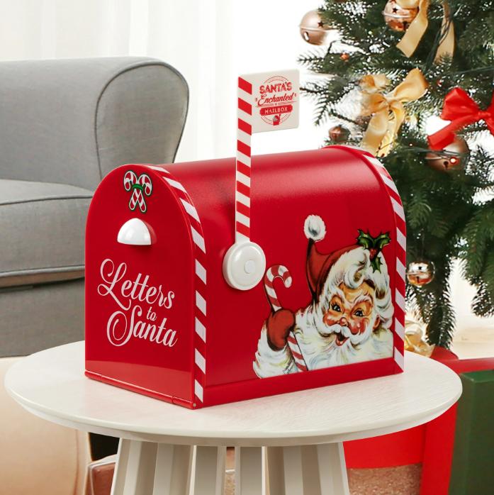 Mr. Christmas Santa's Enchanted Mailbox with Stationery