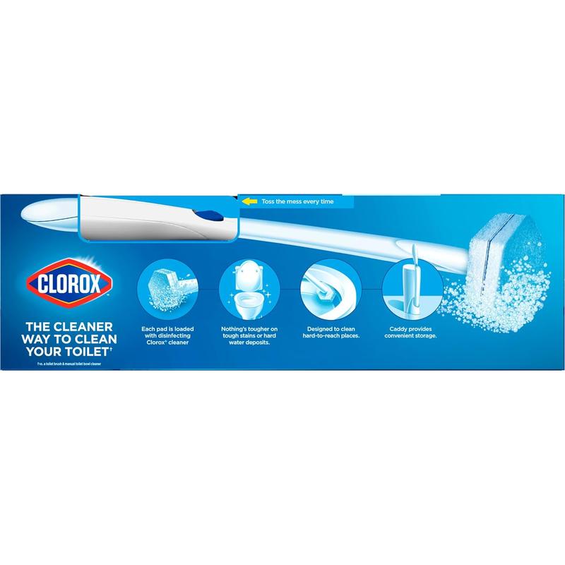 Clorox Toiletwand Toilet Cleaning Kit, Toiletwand, Caddy and 6 Refills, Pack of 6 (Pack May Vary) Clorox Toilet Wand Clorox Toilet Wand