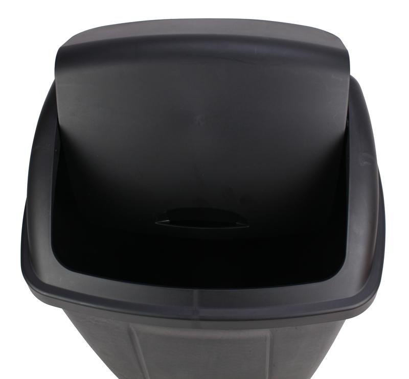 Mainstays 13 Gallon Trash Can, Plastic Swing Top Kitchen Trash Can