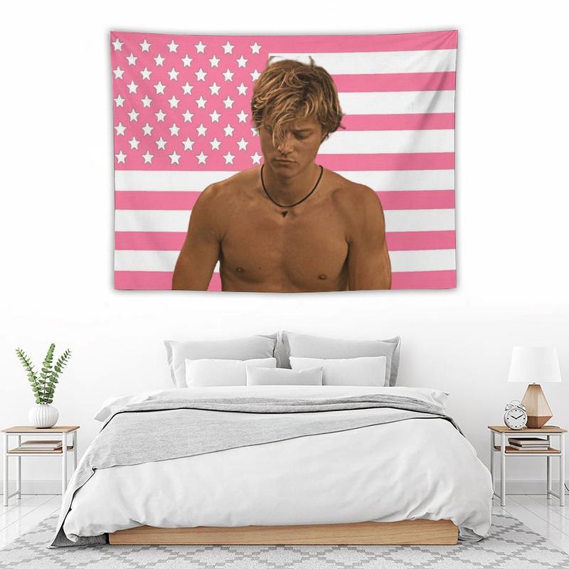 JJ Maybank Tapestry Outer Banks Poster Pink Flag Background Blanket Dormitory Room Bedside Living Room Rudy Pankow Wall Cover Party Decorations