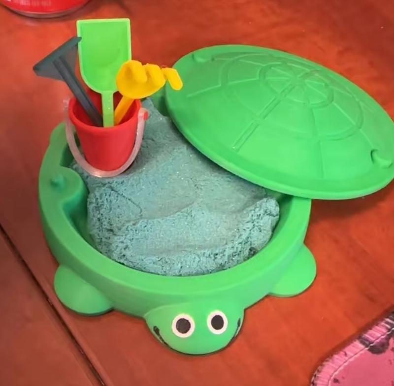 3D Printed Turtle Decoration - Collectible Gadget, Cool Trinket, Great Desk Decoration with Fidget Feature, Plastic Gifts, Mini Turtle, Turtle Sandbox Styled Decor