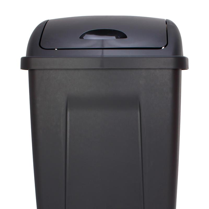 Mainstays 13 Gallon Trash Can, Plastic Swing Top Kitchen Trash Can