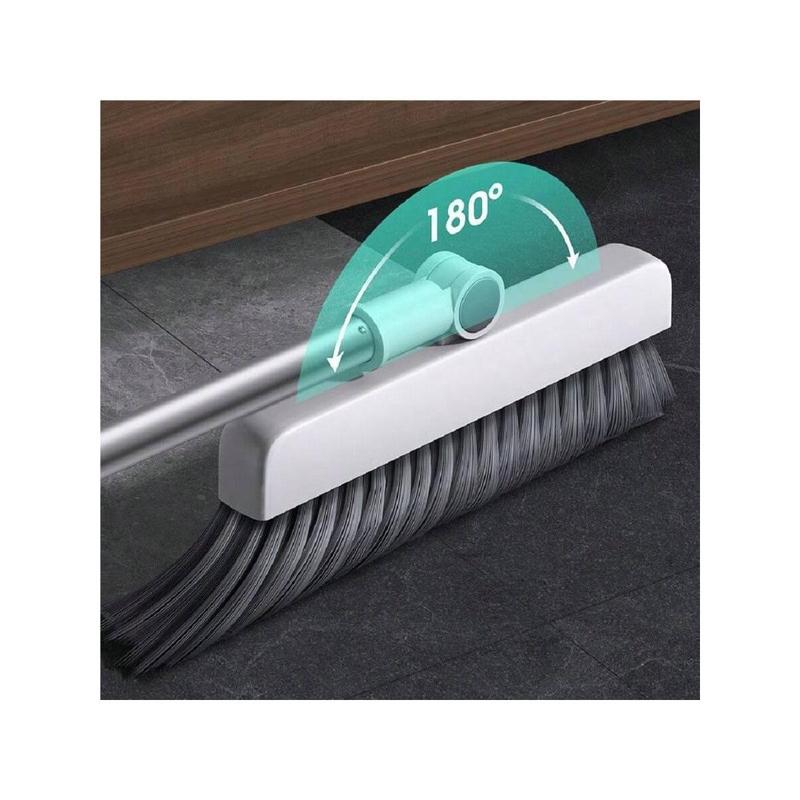 Paw Paradise    +3 in 1 broom and dustpan combo set. For indoor outdoor sweeping. Long handle broom. Dustpan set. Push broom. Heavy-duty. For home cleaning (bathroom kitchen). For home office school dorms. Cleaning tools. Back to school supplies. White.