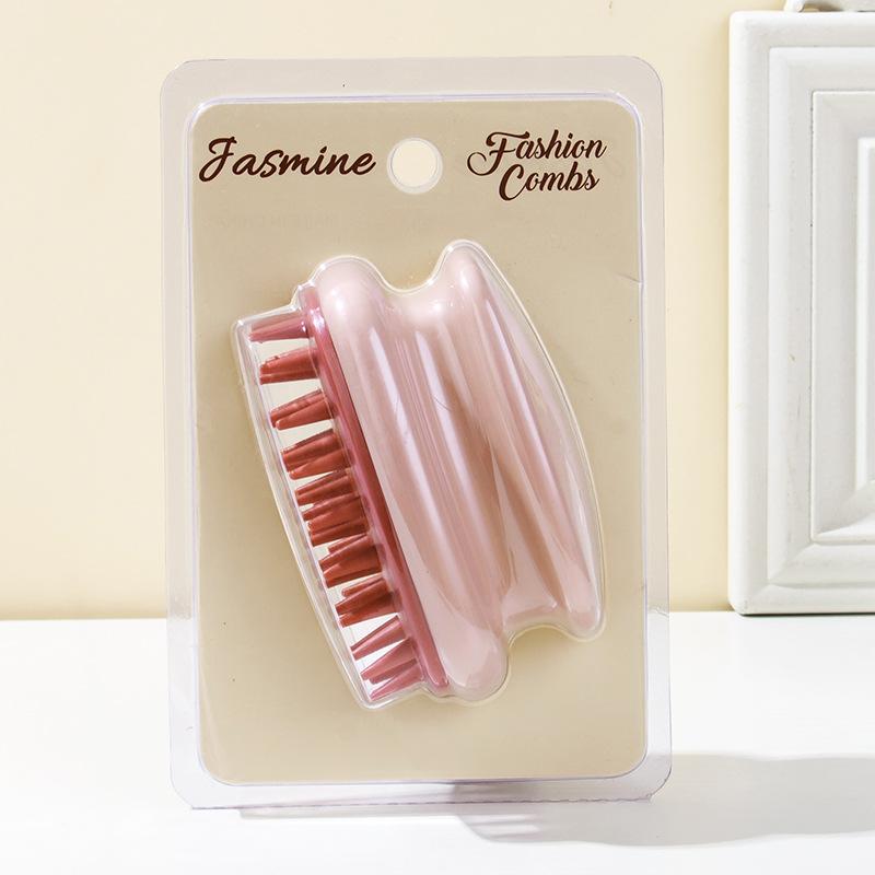 Scalp Meridian Comb for Head Cleaning and Massage, a Silicone Shampoo Brush for Both Men and Women's Home Use.