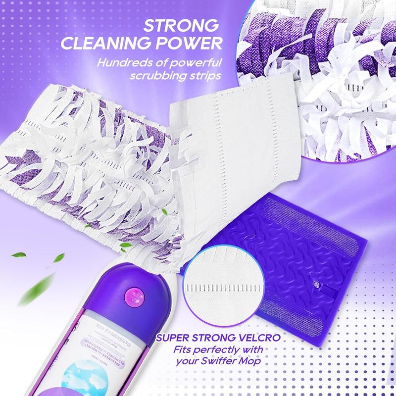 20 Count Power Mop Refills Compatible with Swiffer Power Mop Multi-Surface Mop, Disposable Power Floor Mop Pads, Spray PowerMop Mopping Pad Refills for Floor Cleaning