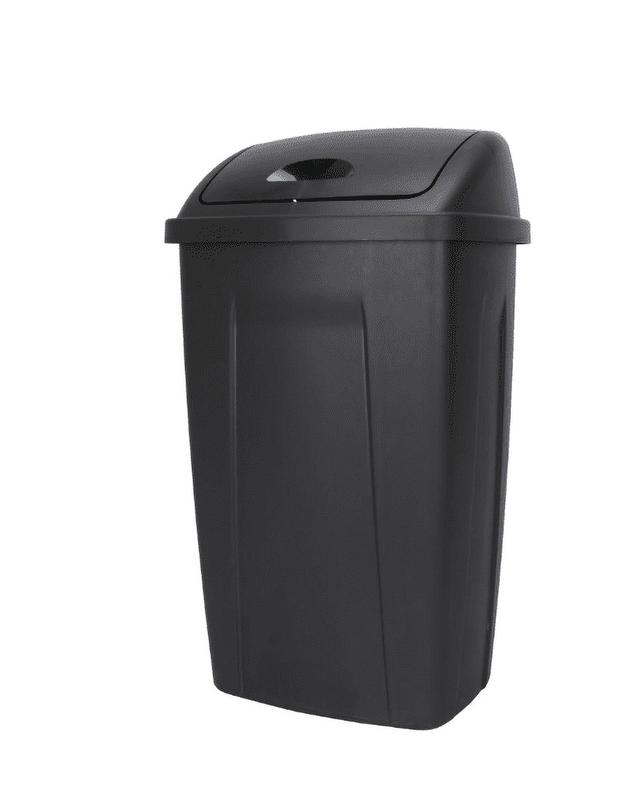 Mainstays 13 Gallon Trash Can, Plastic Swing Top Kitchen Trash Can