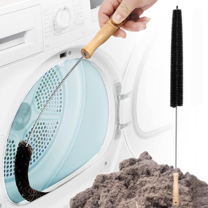 Stainless Steel Dryer Lint Brush, Flexible Long Handle Dryer Vent Cleaner, Cleaning Supplies for Home, Multifunctional  Scrubbing Stick Cleaning Tools for Refrigerator Coil, Furniture Gap, Pipe, Fall Decor