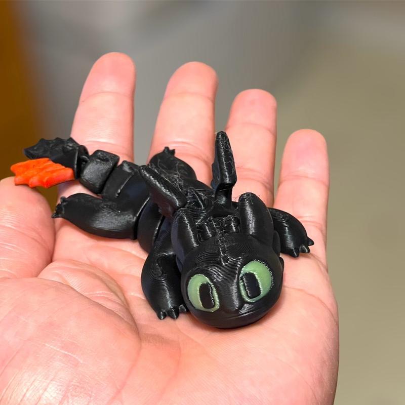 3D Printed Flexi Fury Dragon Figurines