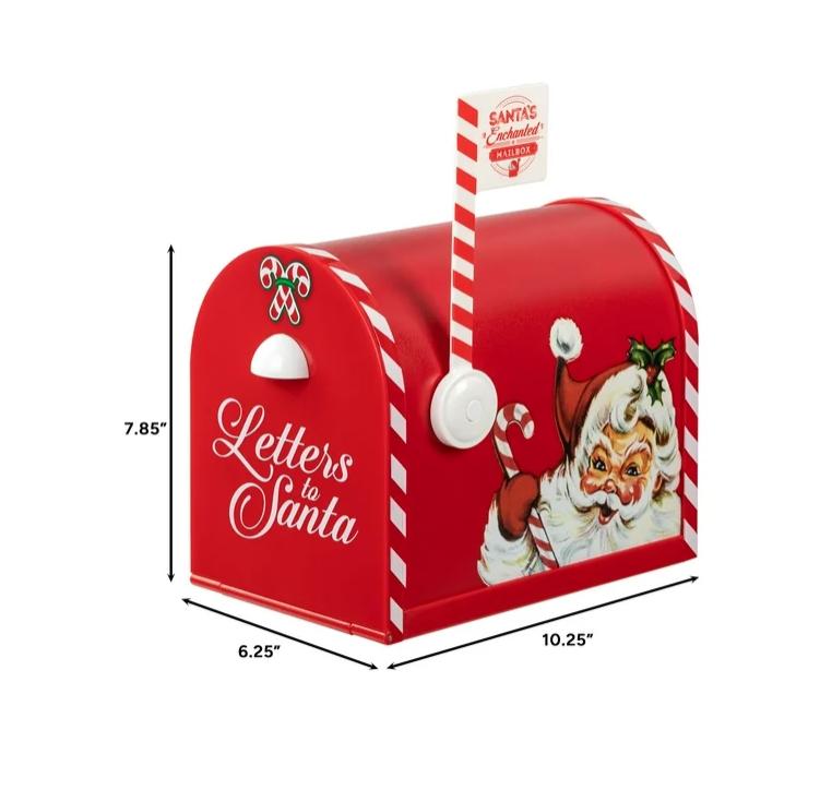 Mr. Christmas Santa's Enchanted Mailbox with Stationery