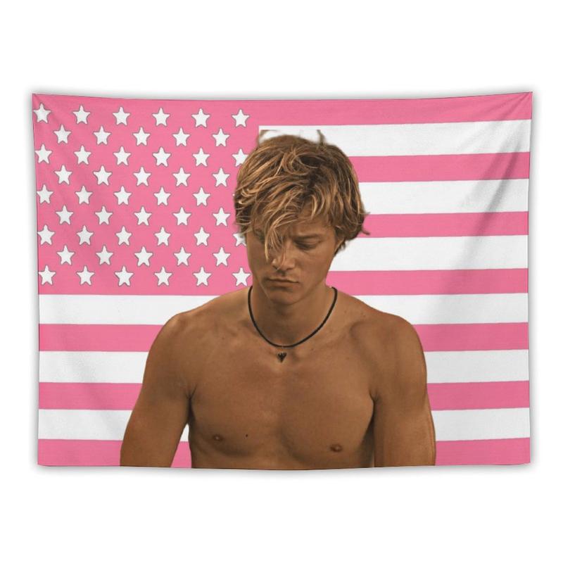 JJ Maybank Tapestry Outer Banks Poster Pink Flag Background Blanket Dormitory Room Bedside Living Room Rudy Pankow Wall Cover Party Decorations