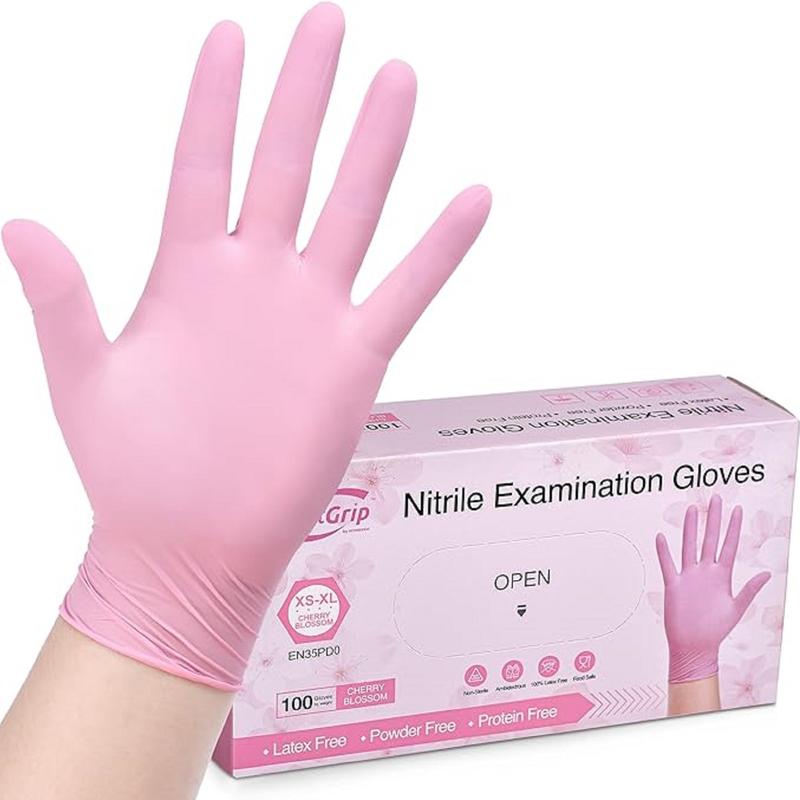 100pc Disposable Nitrile Exam 3-mil Latex Free Medical Cleaning Food-Safe Gloves