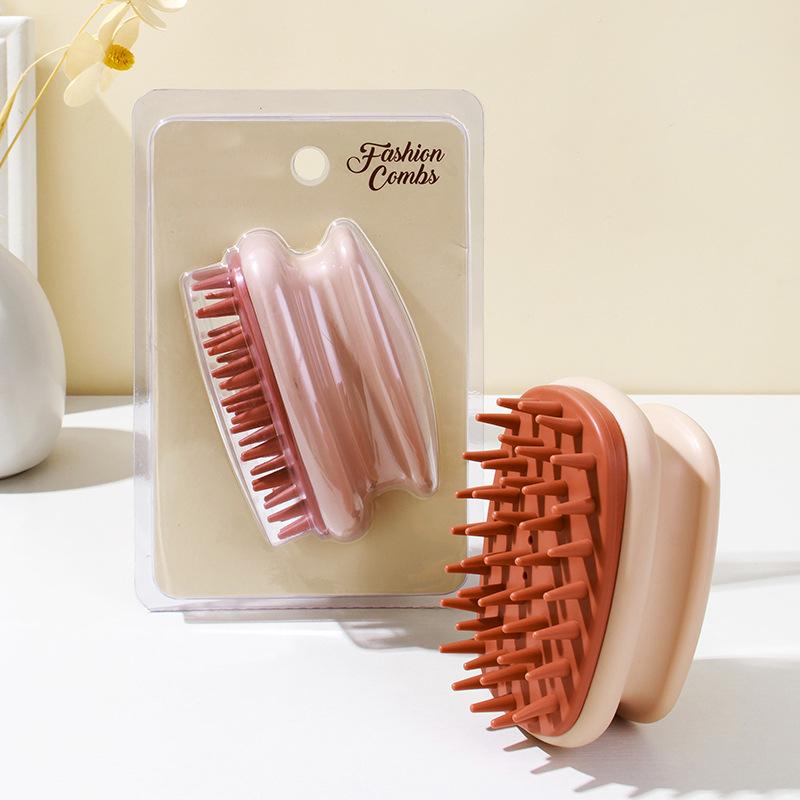 Scalp Meridian Comb for Head Cleaning and Massage, a Silicone Shampoo Brush for Both Men and Women's Home Use.